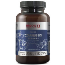 Olej z czarnuszki egipskiej w kapsułkach, 180 kapsułek,