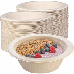 Miseczki jednorazowe na zupe z trzciny cukrowej 500ml
