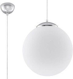 Sollux LAMPA wisząca SL.0265 szklana OPRAWA zwis kula