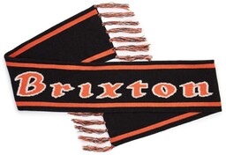 szalik BRIXTON - Proxy Scarf Black-Orange (BKORG) rozmiar: