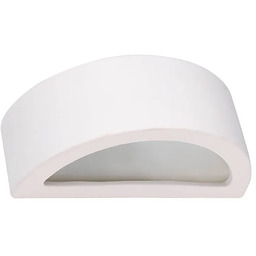 Lumes Biały ceramiczny półokrągły kinkiet - 2X A618