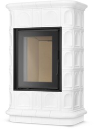 Piec kominek piecyk koza kaflowy ceramiczny obudowa kominkowa