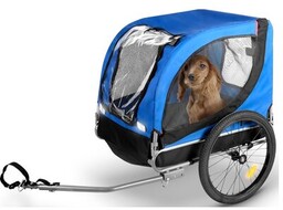 BICYCLE GEAR Przyczepka rowerowa Doggyride dla Zwierząt Niebiesko-czarny