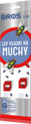 Bros Lep płaski na muchy 5 szt.