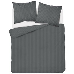 Pościel adamaszkowa 160x200 szara jednobarwna