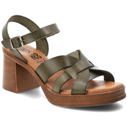 Sandały damskie Hee, cholewka ze skóry naturalnej plecione