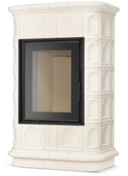 Piec kominek piecyk koza kaflowy ceramiczny obudowa kominkowa