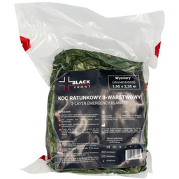 Koc ratunkowy 3-warstwowy Black Front