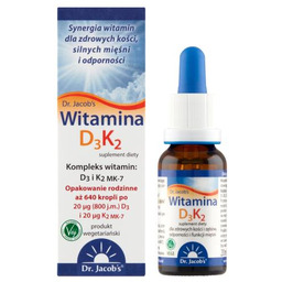 Dr. Jacob''s Witamina D3K2, 20 ml