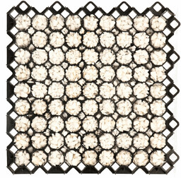Płyta kratka trawnikowa kolor czarny 60x60x4cm 34,65m2 96szt
