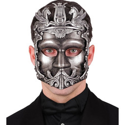 Maska Greka Rzymianina Srebrna