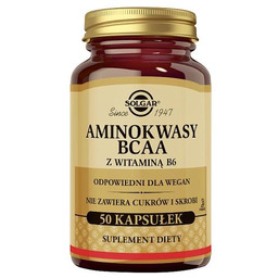 SOLGAR BCAA Plus, 50 kaps. -> Odbiór