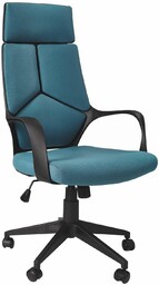 Fotel biurowy obrotowy voyager czarny / niebieski (morski)
