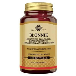 SOLGAR Błonnik Mieszanina błonników, 120 kaps. -> Odbiór