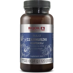 Olej z czarnuszki egipskiej w kapsułkach, 120 szt,tłoczony