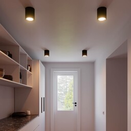 Nordlux Reflektor sufitowy LED Landon Smart, czarny, wysokość