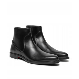 HUGO BOSS CZARNE BUTY MĘSKIE SKÓRZANE NA ZAMEK