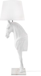 KOŃ HORSE STAND S Lampa podłogowa biała włókno