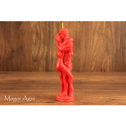 Świeca Kochanków Partnerów CZERWONA - magia miłości, pożądania,