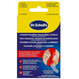 Dr. Scholl''s Otwarte pęcherze, skaleczenia i otarcia Plastry,