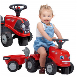 FALK Jeździk Traktorek Baby Case IH Ride-On Czerwony