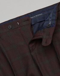 Spodnie do zestawu naro bordo slim fit