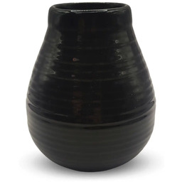 Tykwa Ceramiczna do Yerba Mate - Czarna 330ml