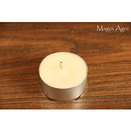 Tealight - świeca z wosku herbaciarka - biała