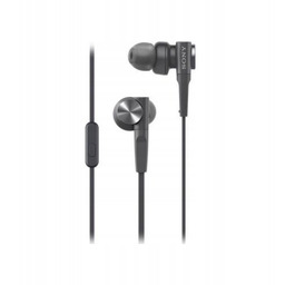 Słuchawki douszne przewodowe Sony MDR-XB55APB czarne