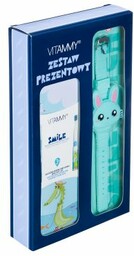 VITAMMY SMILE krokodyl + zegarek silikonowy niebieski Zestaw