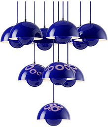 &Tradition - Flowerpot VP10 Żyrandol Ø53 Cobalt Blue