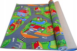 Dywan Dziecięcy 160x200 1,6x2 Wieś Farma Wioska