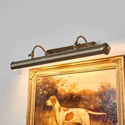 Lampa Ścienna Lindby, Joely, ściemnialny, antyczny mosiądz, salon,