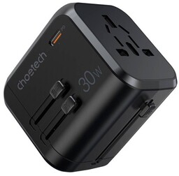 Choetech Ładowarka sieciowa podróżna PD5008, 3xUSB-A, 2xUSB-C, GaN,