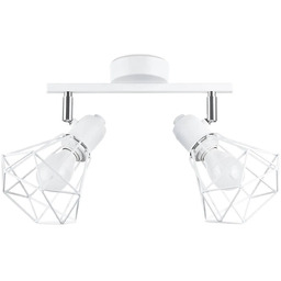 Lumes Biały druciany plafon dwupunktowy - A144 L1-W39