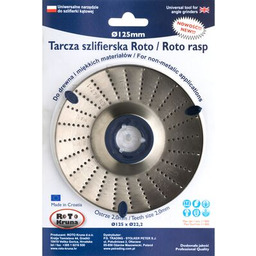 Tarcza szlifierska Roto 125/22,2 x 1,5 mm Jufisto