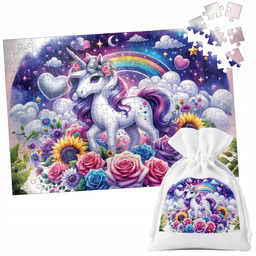 PUZZLE TRADYCYJNE - JEDNOROŻEC UNICORN KOŃ - 110