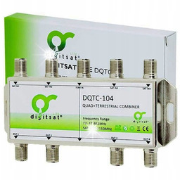 Sumator zwrotnica TV-SAT QUAD + DVB-T Digisat DQTC