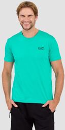 EA7 Zielony męski t-shirt bawełniany, Rozmiar L