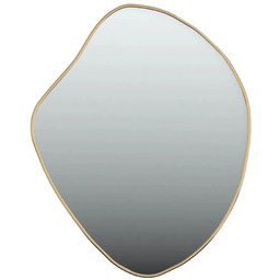 Edinos Złote lustro wiszące w stylu glamour 60x50