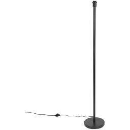 Nowoczesna lampa podłogowa czarna bez klosza 149 cm