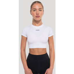 GymBeam Damski crop top Flow White