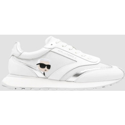 KARL LAGERFELD Białe damskie sneakersy skórzane Kapri Karl