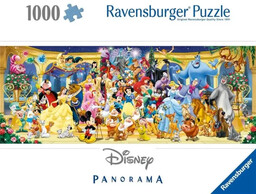 Puzzle 1000 Panorama Postacie Disney - Ravensburger