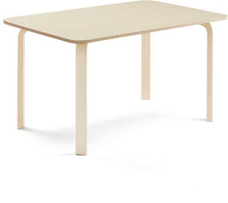 Stół ELTON, 1200x800x640 mm, brzoza laminat, brzoza