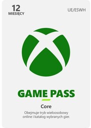 Subskrypcja Xbox Game Pass Core 12 miesięcy [kod
