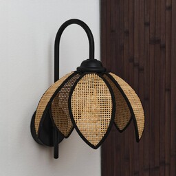OSRAM Kinkiet Decor Rattan Lotus, możliwość ściemniania, kremowy