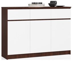 Komoda, 3 szuflady, 3 drzwi, ATLAS, 140x40x99 cm,