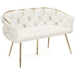 Sofa glamour BALLOON Boucle Biały #7 DC-KT9118
