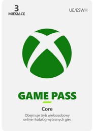 Subskrypcja Xbox Game Pass Core 3 miesiące [kod